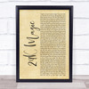 Bruno Mars 24K Magic Rustic Script Song Lyric Quote Music Print