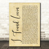 Fatback Band I Found Lovin' Rustic Script Song Lyric Quote Music Print