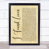 Fatback Band I Found Lovin' Rustic Script Song Lyric Quote Music Print