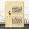 Grateful Dead Ripple Rustic Script Song Lyric Quote Music Print