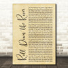 Harry Chapin Roll Down the River Rustic Script Song Lyric Quote Music Print