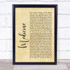 Harry Styles Medicine Rustic Script Song Lyric Quote Music Print