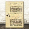 John Mayer 3x5 Rustic Script Song Lyric Quote Music Print