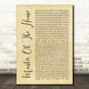 Les Miserables Cast Master Of The House Rustic Script Song Lyric Quote Music Print
