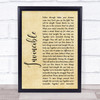 Muse Invincible Rustic Script Song Lyric Quote Music Print