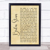 Paul Weller Broken Stones Rustic Script Song Lyric Quote Music Print