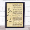 Switchfoot Live It Well Rustic Script Song Lyric Quote Music Print