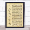 The Elgins Heaven Must Have Sent You Rustic Script Song Lyric Quote Music Print