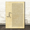 The Notorious BIG Juicy Rustic Script Song Lyric Quote Music Print