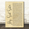 Train Hey, Soul Sister Rustic Script Song Lyric Quote Music Print