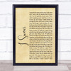 All 4 One I Swear Rustic Script Song Lyric Quote Print