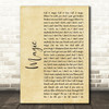 Coldplay Magic Rustic Script Song Lyric Quote Print