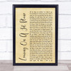 John Denver Leaving On A Jet Plane Rustic Script Song Lyric Quote Print