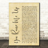 Josh Groban You Raise Me Up Rustic Script Song Lyric Quote Print