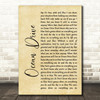 Lighthouse Family Ocean Drive Rustic Script Song Lyric Quote Print