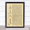 OneRepublic Someone To Save You Rustic Script Song Lyric Quote Print