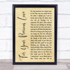 Otis Redding For Your Precious Love Rustic Script Song Lyric Quote Print