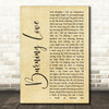Elvis Presley Burning Love Rustic Script Song Lyric Quote Print