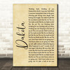 Stereophonics Dakota Rustic Script Song Lyric Quote Print