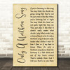 The Beatles Only A Northern Song Rustic Script Song Lyric Quote Print
