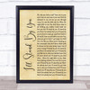 The Pretenders I'll Stand By You Rustic Script Song Lyric Quote Print
