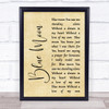 Elvis Presley Blue Moon Rustic Script Song Lyric Quote Print