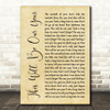 Foo Fighters This Will Be Our Year Rustic Script Song Lyric Quote Print