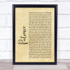 Guns N' Roses Patience Rustic Script Song Lyric Quote Print