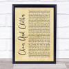 Jason Isbell And The 400 Unit Chaos And Clothes Rustic Script Song Lyric Print