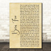 Kid Rock Born Free Rustic Script Song Lyric Quote Print