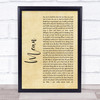 Pink Mean Rustic Script Song Lyric Quote Print