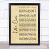 Queen Killer Queen Rustic Script Song Lyric Quote Print