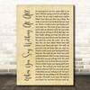 Ronan Keating When You Say Nothing At All Rustic Script Song Lyric Quote Print