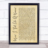 Shania Twain Man I Feel Like A Woman Rustic Script Song Lyric Quote Print