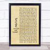 Shawn Mendes Memories Rustic Script Song Lyric Quote Print