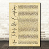 The Real Thing You To Me Are Everything Rustic Script Song Lyric Print