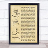 Todd Rundgren I Saw The Light Rustic Script Song Lyric Quote Print