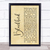The Beatles Blackbird Rustic Script Song Lyric Quote Print