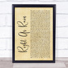 Adele Right As Rain Rustic Script Song Lyric Quote Print