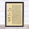 Dionne Warwick Walk On By Rustic Script Song Lyric Quote Print