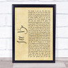 Edwin McCain I'll Be Rustic Script Song Lyric Quote Print