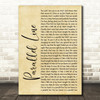 Keith Urban Parallel Line Rustic Script Song Lyric Quote Print