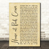 Loggins & Messina House at Pooh Corner Rustic Script Song Lyric Quote Print