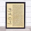 Mumford & Sons Lover Of The Light Rustic Script Song Lyric Quote Print