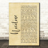 Panic! At The Disco Nicotine Rustic Script Song Lyric Quote Print