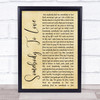 Queen Somebody To Love Rustic Script Song Lyric Quote Print