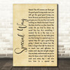 Sylvia Teller Special Way Rustic Script Song Lyric Quote Print