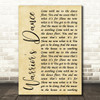 The Prodigy Warrior's Dance Rustic Script Song Lyric Quote Print