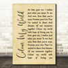 Chicago Colour My World Rustic Script Song Lyric Print