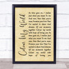 Chicago Colour My World Rustic Script Song Lyric Print